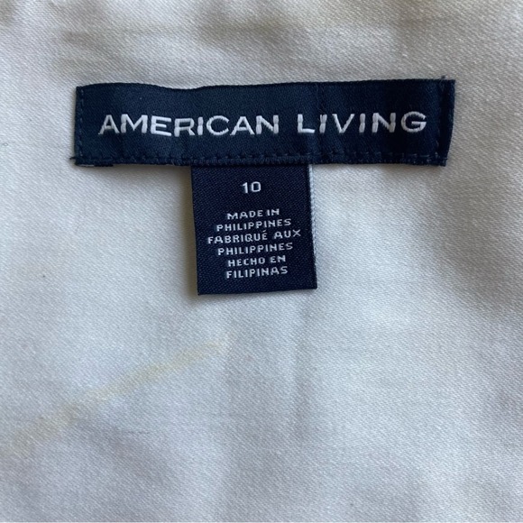 American Living Floral Cotton Fit and Flare Garden Dress Size 10 - Picture 4 of 4